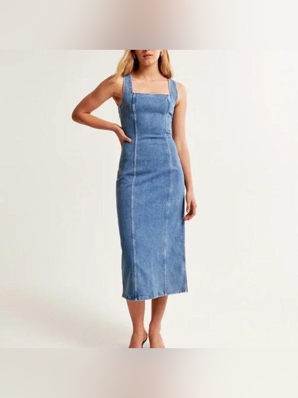 Abercrombie Denim Column Midi